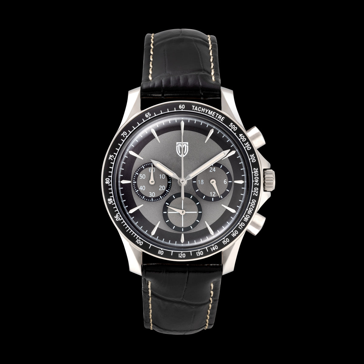 MT&W Steel Grey Vintage Chronograph Watch